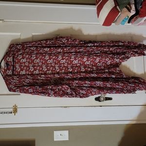 American Eagle Floral Duster EUC very soft OS